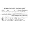 Impression only of Massachusetts CERTIFIED TRUE COPY Notary Stamp