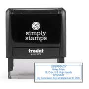 U.S. Virgin Islands Rectangle Notary Stamp