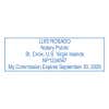 U.S. Virgin Islands Notary Stamp - Rectangle Imprint Example