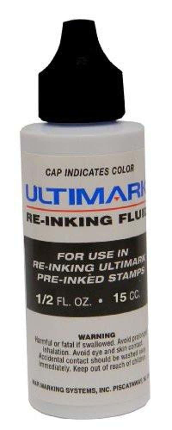 Ultimark Black 1/2 oz Refill Ink Bottle
