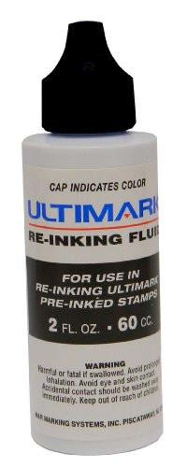 Ultimark Black 2oz Refill Ink Bottle