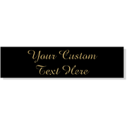Black 1/2" x 2" Brass Plate