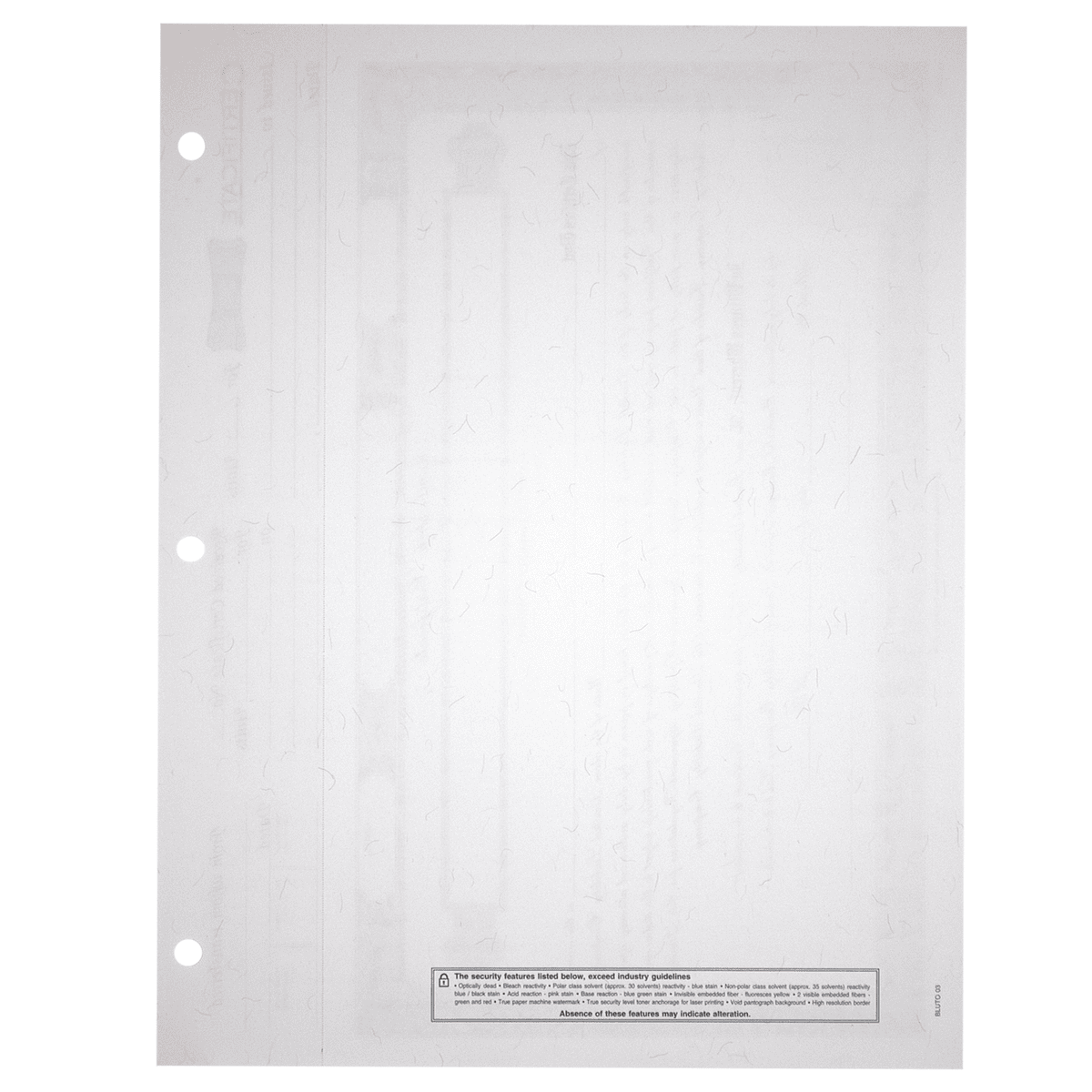 BLUTO 03 LLC Blank Membership Certificates | Quantity of 20 or More
