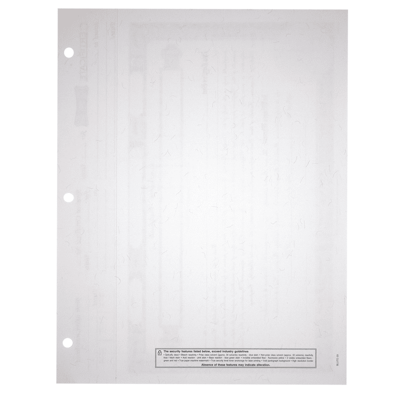 BLUTO 03 LLC Blank Membership Certificates | Quantity of 20 or More