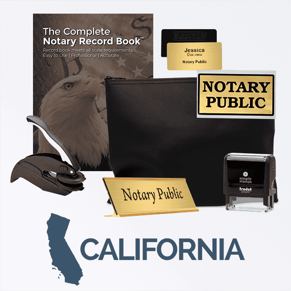 California Deluxe Notary Kit