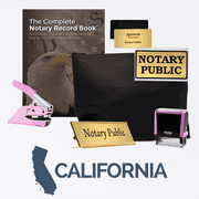 California Pink Deluxe Notary Kit