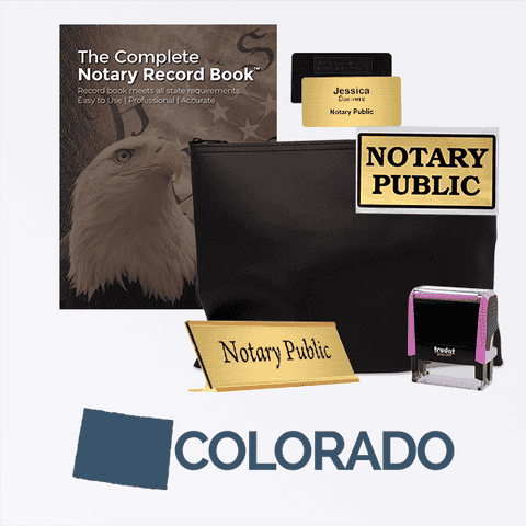 Colorado Pink Deluxe Notary Kit