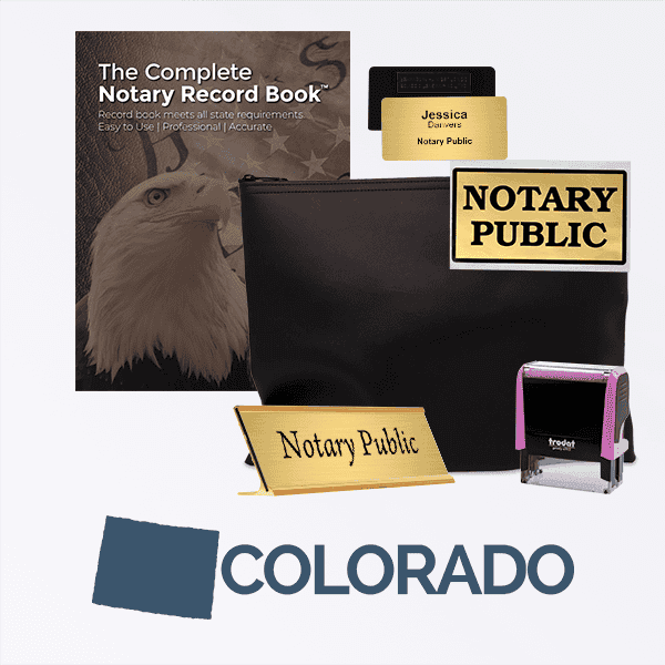 Colorado Pink Deluxe Notary Kit