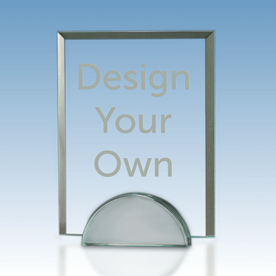 Contemporary Beveled Clear Glass Award | 7" x 9"
