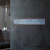 2 x 12 rose gold aluminum wall holder for a name plate