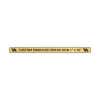 Horizontal Engraved Heavy Brass Signs 1" x 16"