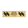 Horizontal Engraved Heavy Brass Signs 1" x 4"