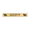 Horizontal Engraved Heavy Brass Signs 1" x 8"