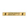Horizontal Engraved Heavy Brass Signs 2" x 14"
