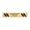 Horizontal Engraved Heavy Brass Signs 3" x 18"