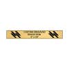 Horizontal Engraved Heavy Brass Signs 3" x 20"