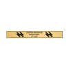 Horizontal Engraved Heavy Brass Signs 3" x 24"