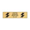 Horizontal Engraved Heavy Brass Signs 4" x 16"