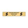 Horizontal Engraved Heavy Brass Signs 4" x 22"