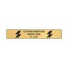 Horizontal Engraved Heavy Brass Signs 4" x 24"