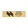 Horizontal Engraved Heavy Brass Signs 6" x 24"