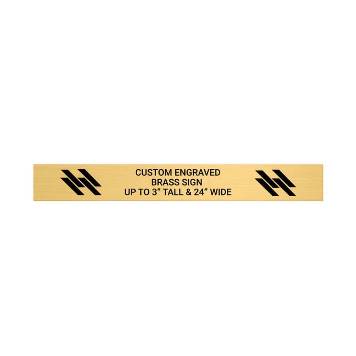 Custom Engraved Brass Sign Up to 3 Inches Tall