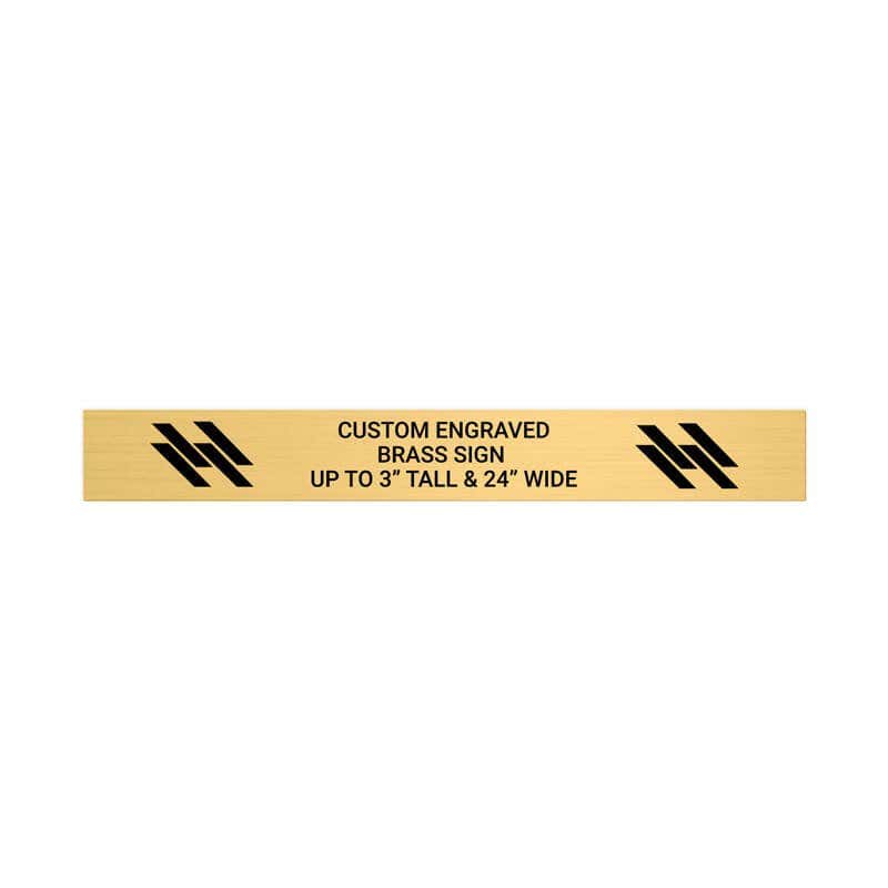 Custom Engraved Brass Sign Up to 3 Inches Tall