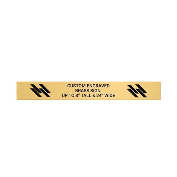 Custom Engraved Brass Plate- Up to 3" Tall