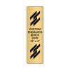 Vertical Engraved Heavy Brass Signs 14" x 4"