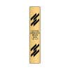 Vertical Engraved Heavy Brass Signs 16" x 3"