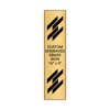 Vertical Engraved Heavy Brass Signs 16" x 4"
