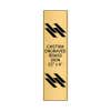 Vertical Engraved Heavy Brass Signs 22" x 6"