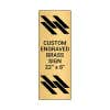 Vertical Engraved Heavy Brass Signs 22" x 8"