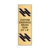 Vertical Engraved Heavy Brass Signs 24" x 8"