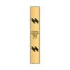 Vertical Engraved Heavy Brass Signs 6" x 1"