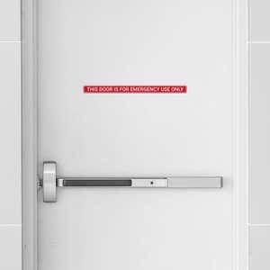 Engraved Sign Horizontal 1" x 14" above an exit