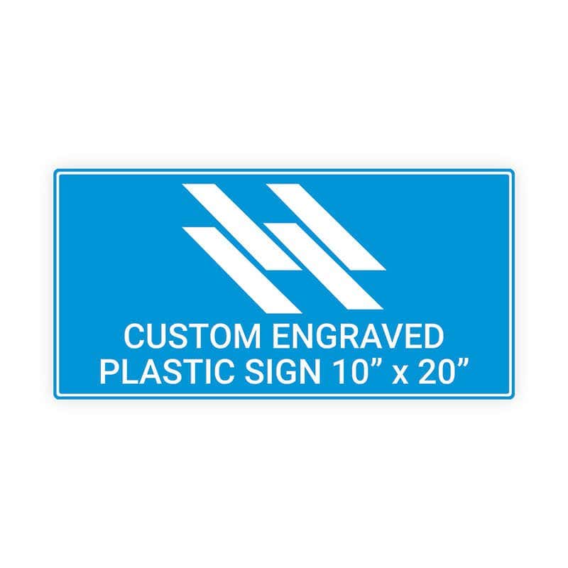 Engraved Sign Horizontal 10" x 20"