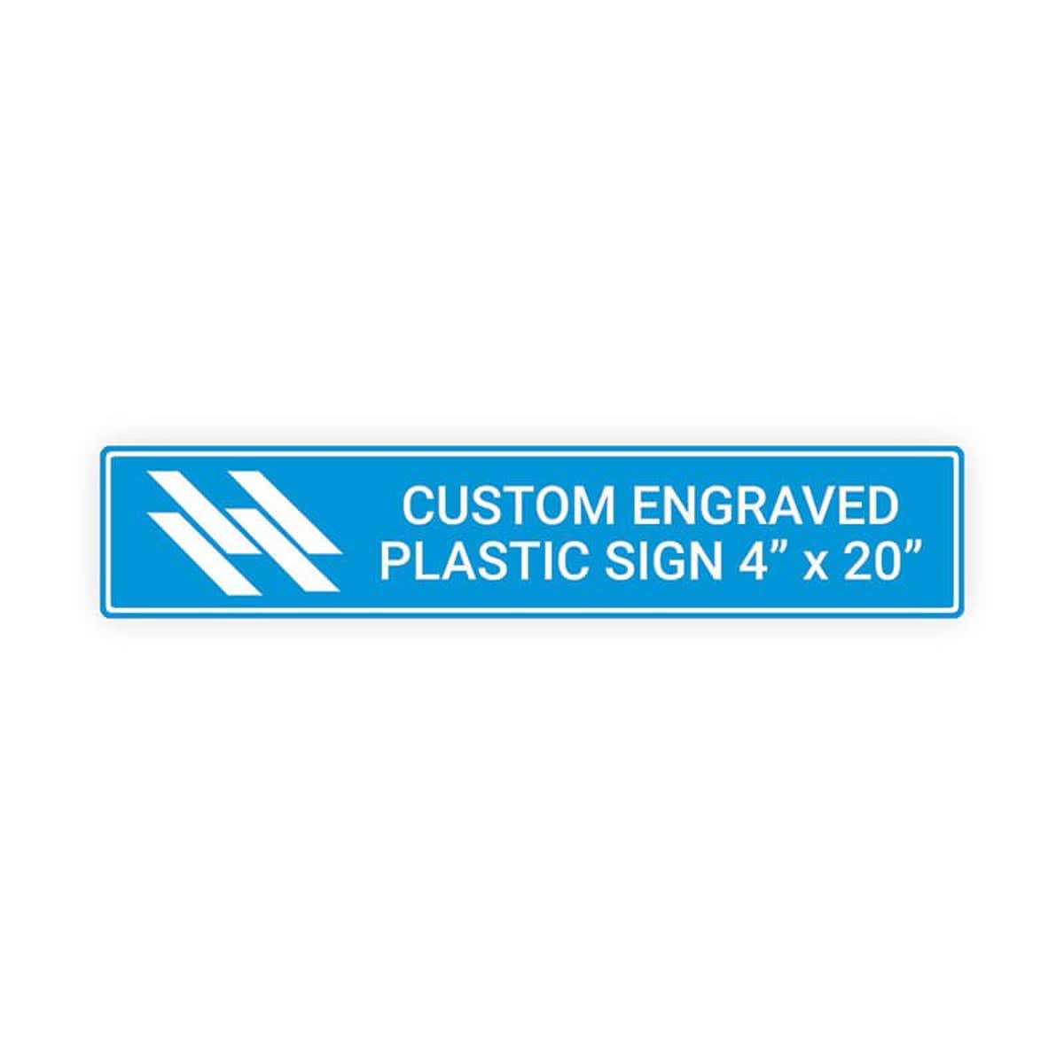 Engraved Sign Horizontal 4" x 10"