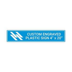 Engraved Sign Horizontal 4" x 10"