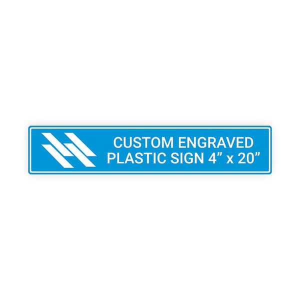 Engraved Sign Horizontal 4" x 10"