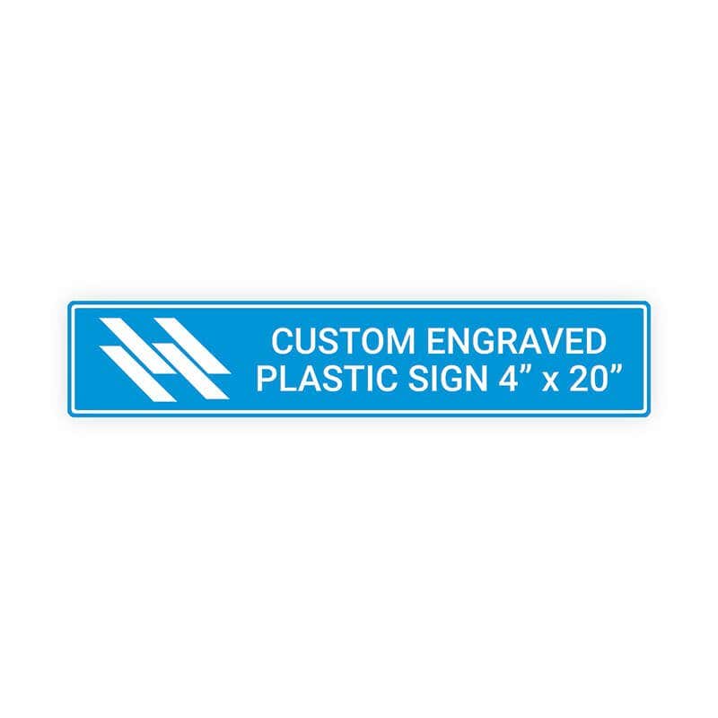 Engraved Sign Horizontal 4" x 10"