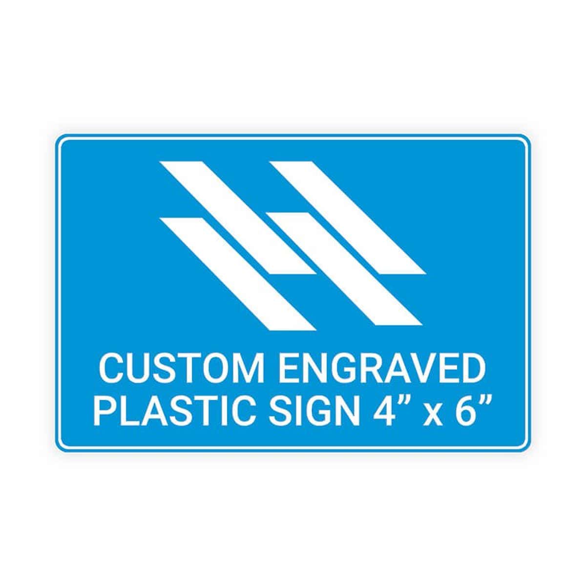 Engraved Sign Horizontal 4" x 6"