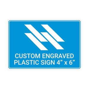 Engraved Sign Horizontal 4" x 6"