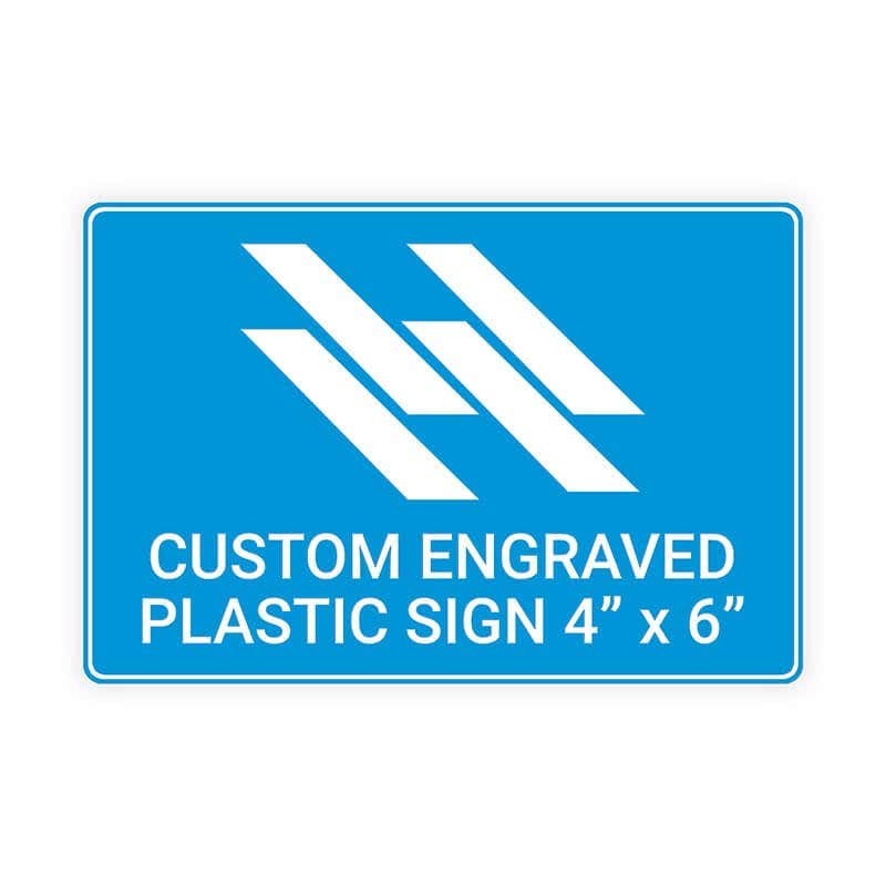 Engraved Sign Horizontal 4" x 6"