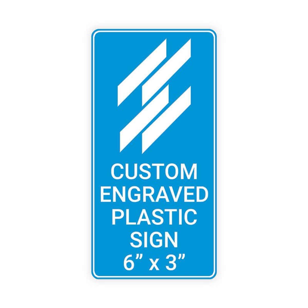 Engraved Sign Vertical 6" x 3"