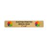Horizontal Full Color Brass Signs 1" x 6"