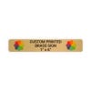 Horizontal Full Color Brass Signs 1" x 6"