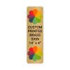 Vertical Full Color Brass Signs 14" x 4"