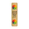 Vertical Full Color Brass Signs 4" x 1"