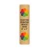 Vertical Full Color Brass Signs 8" x 2"